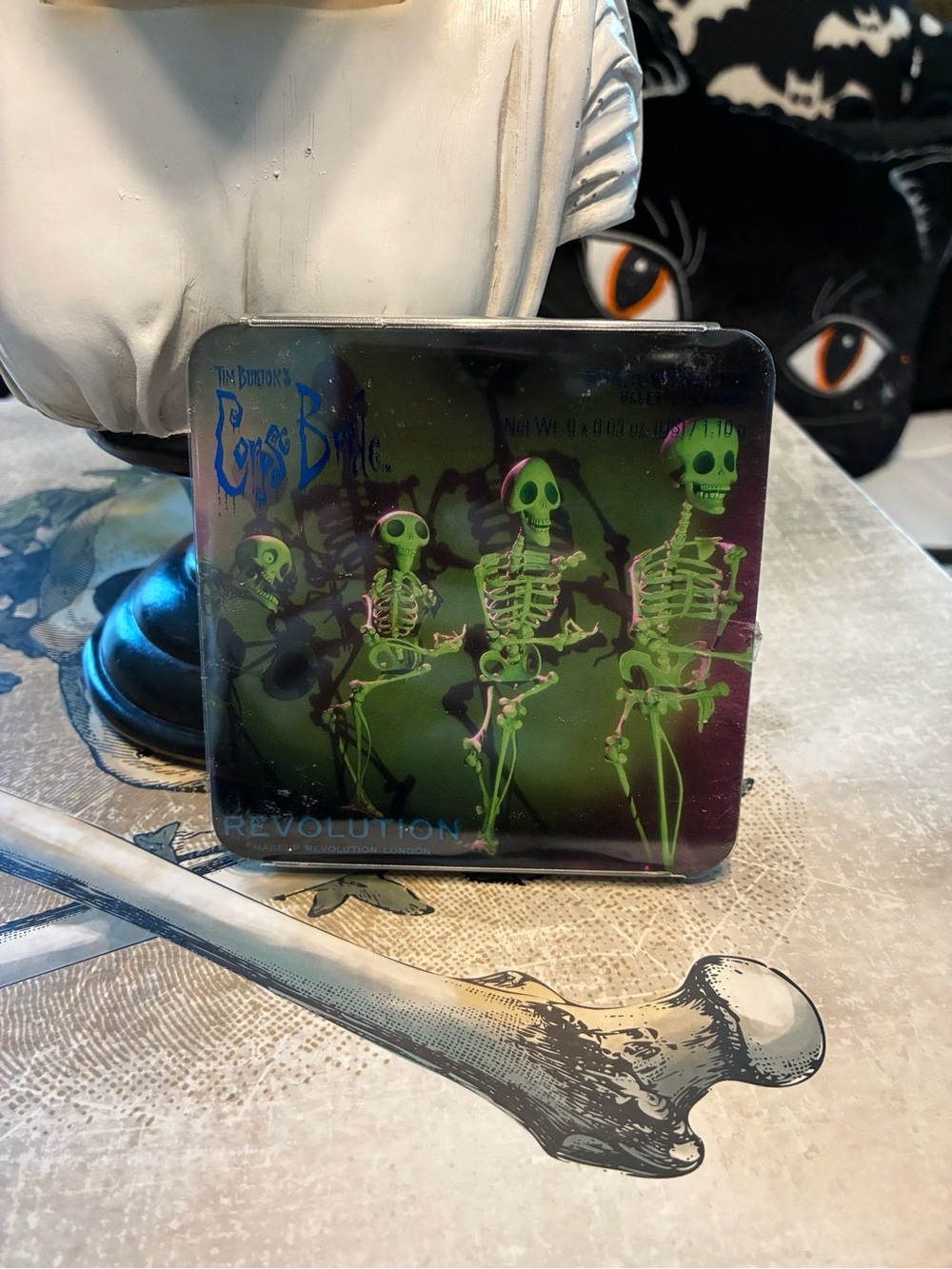 Corpse Bride Skeleton Trio Makeup Palette Tim Burton Collectors Addition NWT
